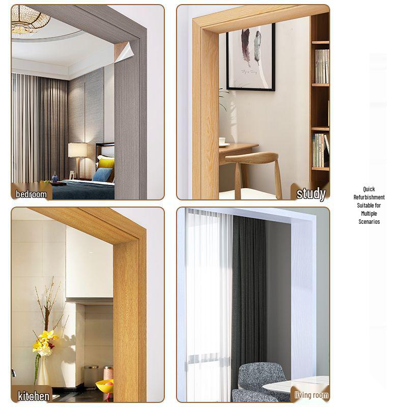 Self-Adhesive Wood Grain Door Frame Repair Trim Strip