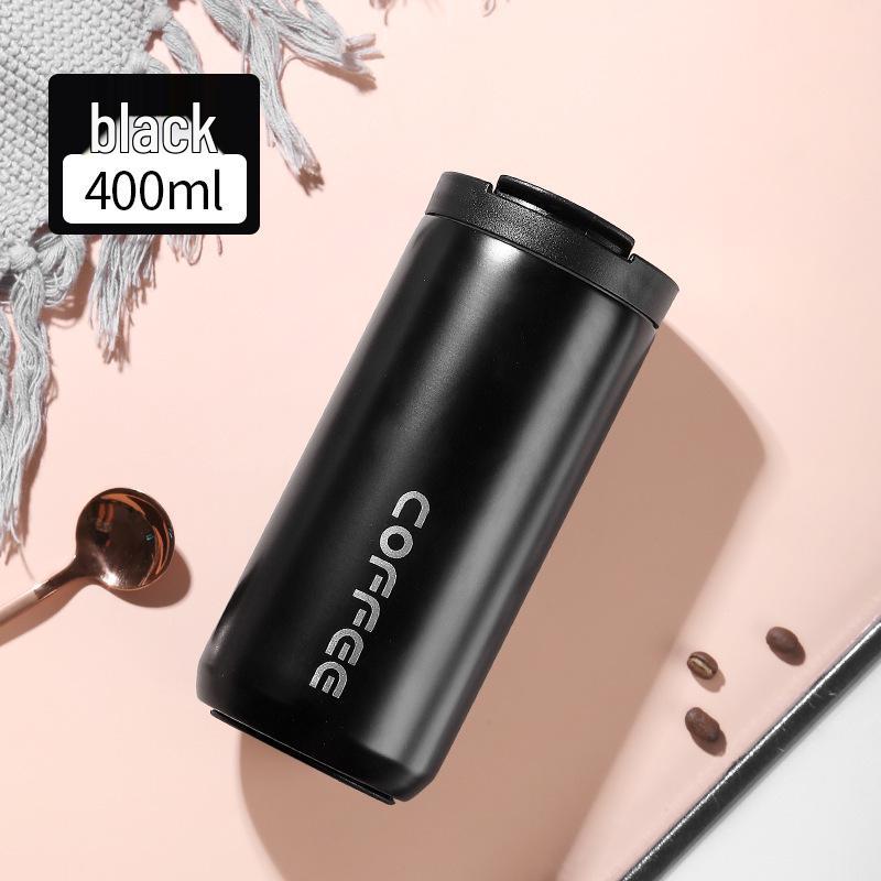 304 Stainless Steel Double-Layer Insulated Portable Coffee Cup for Car and Outdoor Use