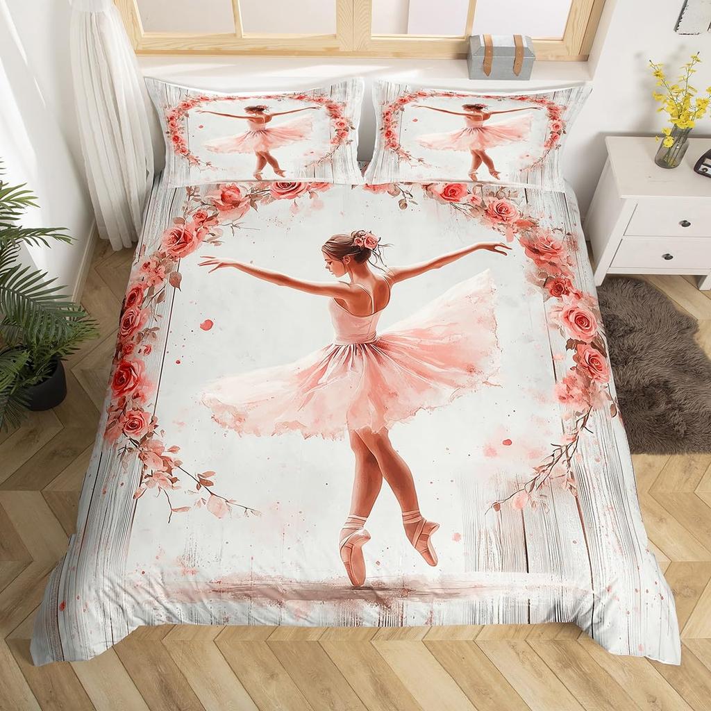 Turnen Bettwäscheset Queen-Size Kinder Schlafdecke Bezugset für Jungen Mädchen Teenager Camouflage Camo Bettbezug Sportthema