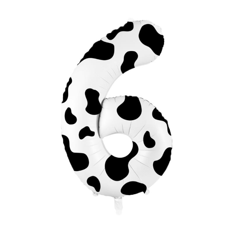40 Inch Cow Print Number Balloons 1 2 3 4 5 6 7 8 9 Figure Foil Balloon Holy Cow Im One Birthday Cowgirl Theme Party Decorations