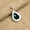 Pretty Green Onyx Gemstone Handmade 925 Sterling Silver Jewelry Pendant For Women