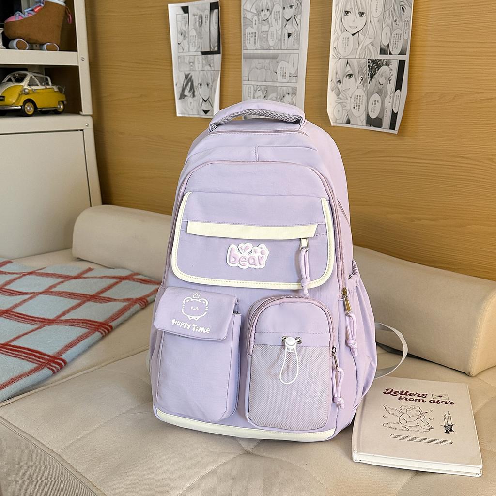 Schoolbag new schoolbag girl primary school students sweet girl travel backpack high quality junior high school students computer bag