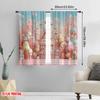 2pcs,2D Plane Printing Curtains Digital Printed Dreamlike Candy Versatile Durable Polyester (without Rod) Decorations For Home