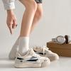 New velvet warm moral training shoes autumn and winter students thick-soled high-value two-cotton board shoes