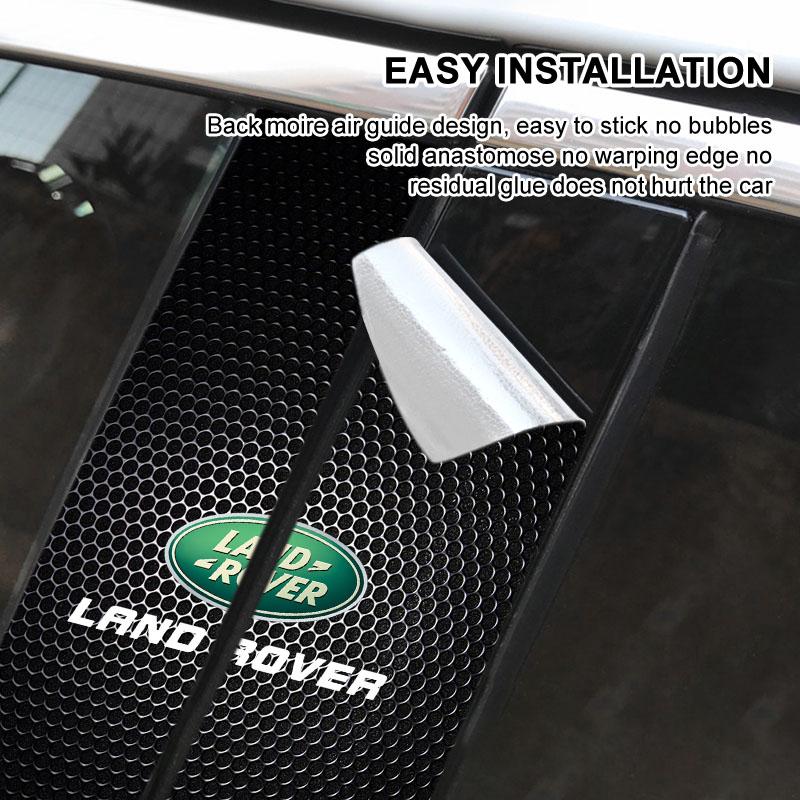 Car Emblem Center Pillar Sticker Auto Door Decorative Stickers for Land Rover SVR Emblem Freelander 3 SVR L320 L330 Defender Range Rover Evoque