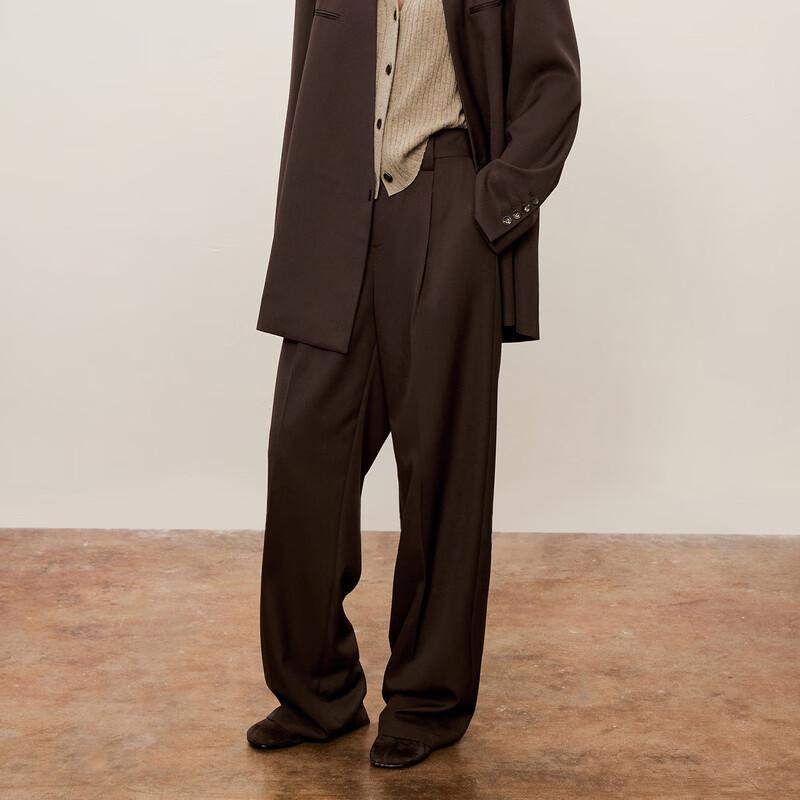 LESS 2024 Autumn Loose Wide-Leg Commuter Pants