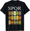 Cesarstwo Rzymskie SPQR Legionista Starożytny Rzym Tarcze Legionowe Koszulka 100% Bawełna Okrągły Dekolt Krótki Rękaw Letnia Codzienna Męska Koszulka