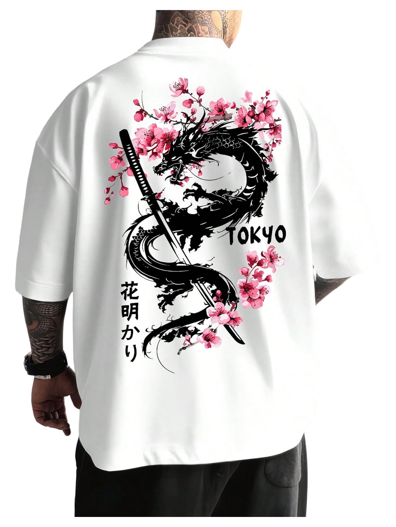 

2025 New Summer Men s Loose Solid Color Printed T-shirt Large Size Casual Pure Cotton Round Neck Short-sleeved Top 4XL