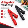 Mini Multimeter Probe Cable Insulated Banana Female Adapter Battery Test Clip  for Battery Testing