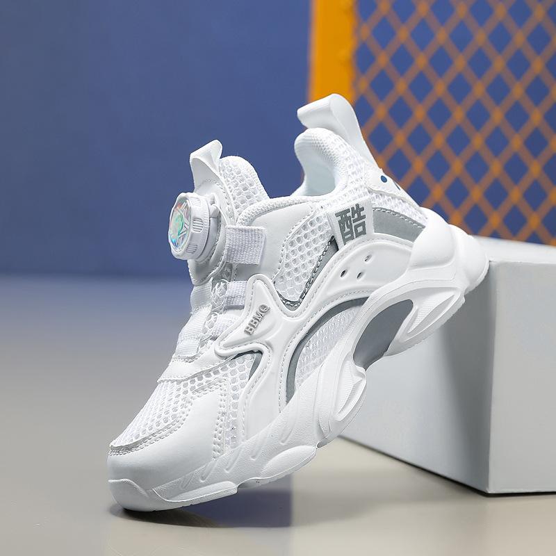 Children's Sports Shoes Women's 2025 Autumn and Winter Casual Shoes Boys' Shoes Medium and Older Children's Velvet Warm Leather Waterproof Children