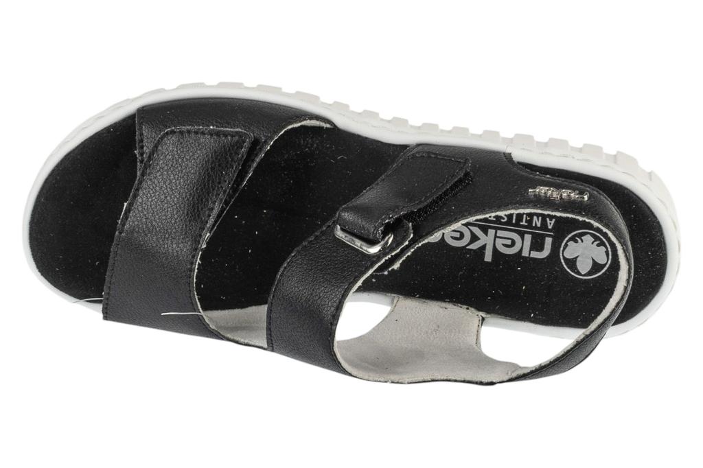 RIEKER Sandalen, Schwarze Sandalen für Damen