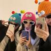 Cartoon Big Eyed Little Monster Woolen Hat for Women In Autumn and Winter Cute and Cute  Funny Couple Style Knitted Hat To Show Small Face