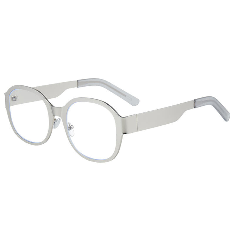

NeoRetro 6202 Round Fit Sunglasses C4 Silver SILVER