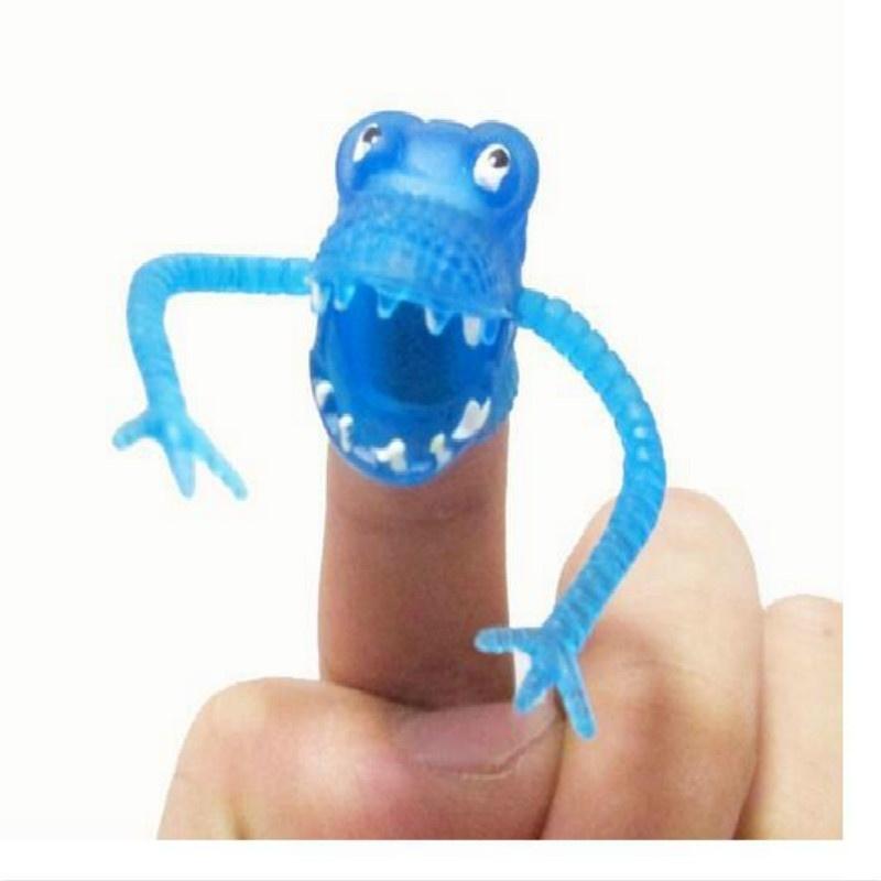 Creative New 10PCS Dinosaur Finger Puppets Toy Hour Kids Funny Dinosaur Toys Pinata Party Favors Plastic Puppets New Color