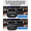 Full Chrome Front Center Air Outlet Vent Dash Panel Grille Cover For BMW 7 Series F01 F02 730 735 740 64229112151 64229115859