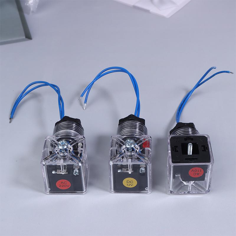 Magnetspulenstecker Hydraulikventil Transparent Spannung Universelles Zubehör DC24 Magnetventil Magnetventil