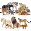 TOYMANY 12PCS Wild Animal Figurines Realistic Jungle Animal Model Set Popular Toy Birthday Present Christmas New Year Decoration Collection Ages 6+