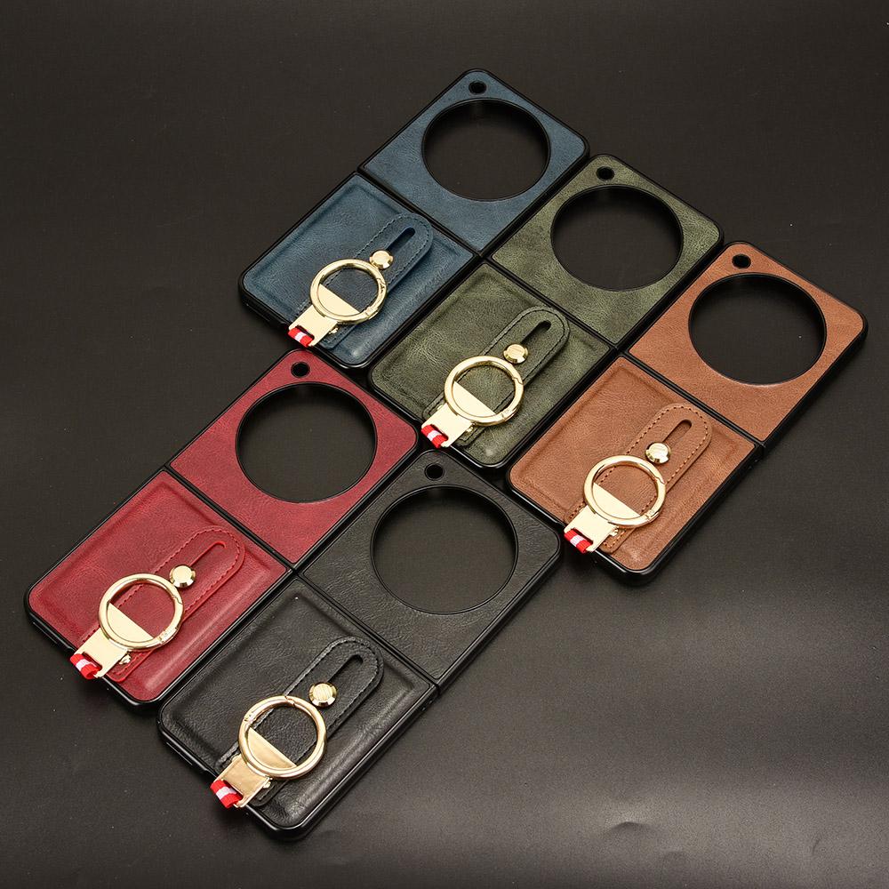 Wristband Leather Stand Case for ZTE Nubia Flip G Cover Ring Opener Coque Fundas Capa