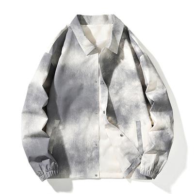 Veste à revers style Hong Kong pour homme Nouvelle veste Printemps et Automne Coupe ample Décontractée