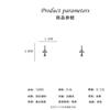 Silver Needle New Sweet Cool Wind Cross Earrings Niche Individual Cold Wind Stud Earrings Earrings Fashion Temperament Earrings Women