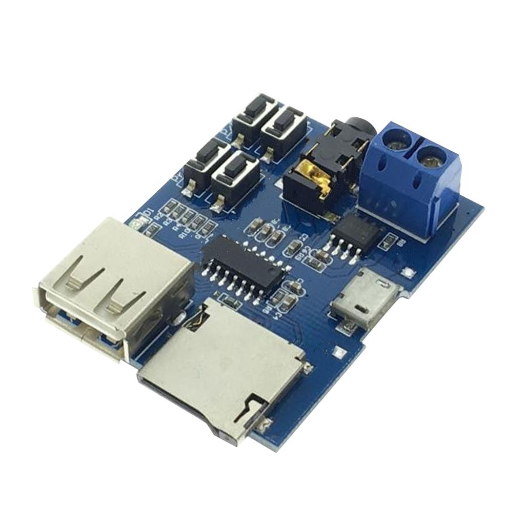 Mp3 Lossless Decoder Board Buttons Control Mp3 Decoding Module with Amplifier for U Disk Memory