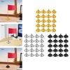 20 Pieces Miniature Flag Stand 5.5x3.5cm Accessories Hole Diameter 0.24inch Small Flag Base for Living Room Lightweight Sturdy