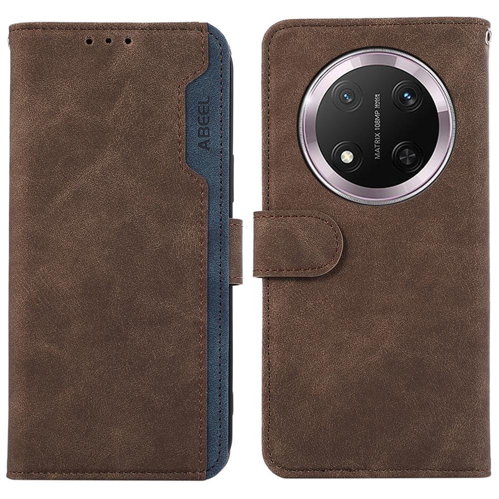 ABEEL For Honor Magic7 Lite 5G/X9c 5G/X60 Pro 5G Case Color Splicing Leather Flip Phone Cover RFID Blocking