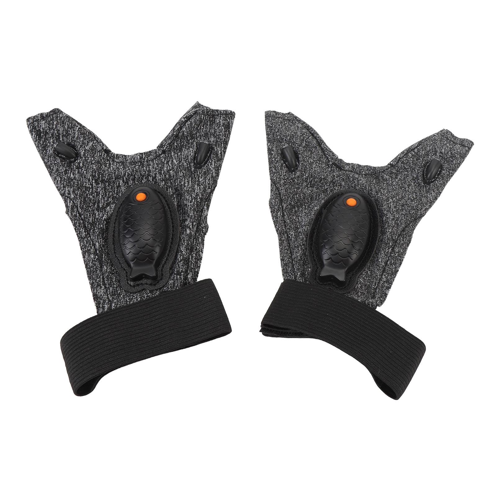 

1 пара светодиодных перчаток для рыбалки, перезаряжаемые перчатки для рыбалки на открытом воздухе, регулируемые светящиеся перчатки для