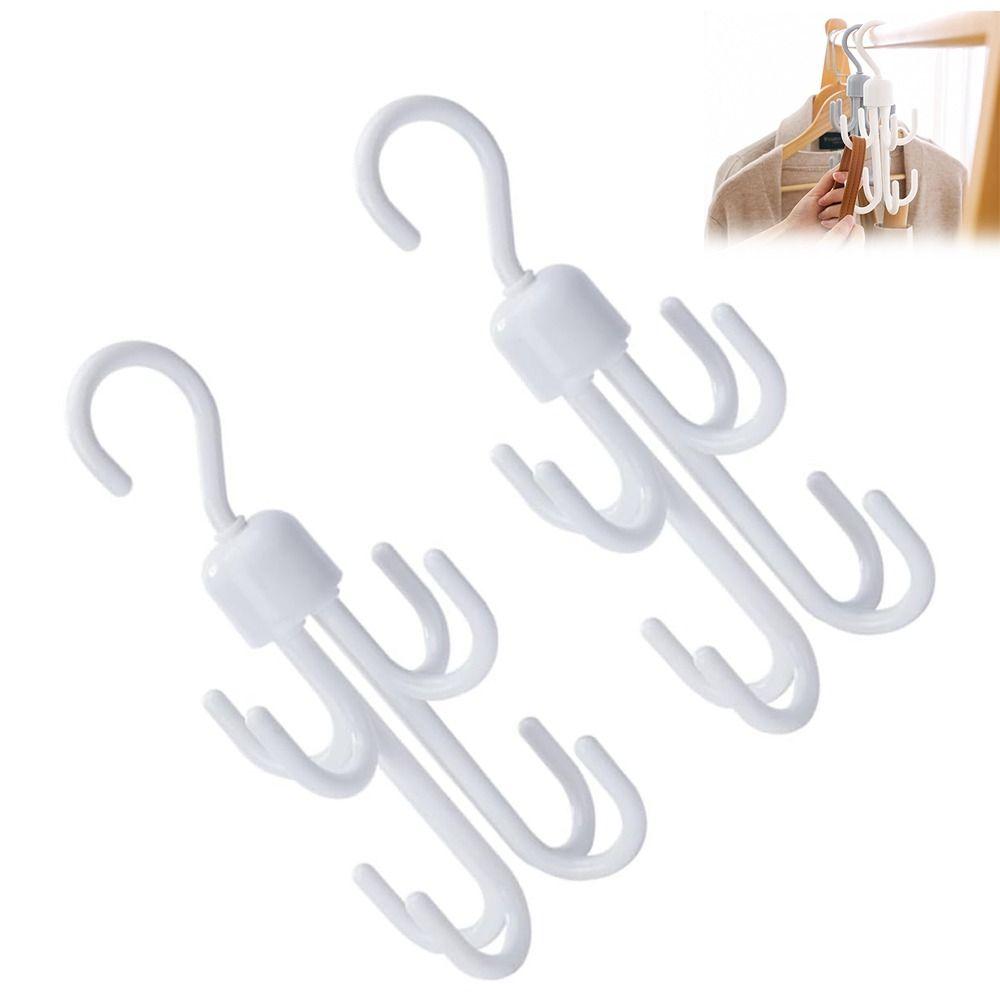 Rotatable Hanger Hook for Clothes Hats Bags Storage Rack Home Wardrobe Organizer