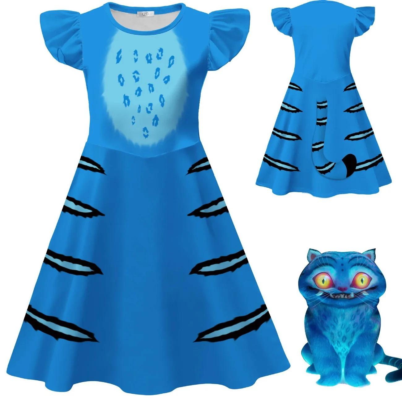 Derpy Tiger Print Cosplay Costume Kawaii Cartoon Anime KDPop KPDH T-shirt Hoodie Jacket Toddler Girl Dress Baby Kids Clothes Kids 110cm&Derpy Tiger Cosplay