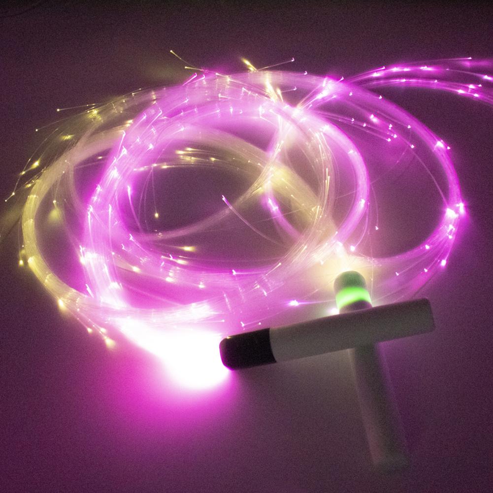 Light Up Pixel Whip for Party & Dance 360° Swivel Super Bright LED Flow Toy, Fiber Optic Rope for Performances & Festivals
