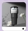 30oz 900ML Wasserflasche Edelstahl Thermosflasche Auto Kaffeetasse Kalt Heiß Camping Reise Isolierbecher Trinkbecher mit Strohhalm