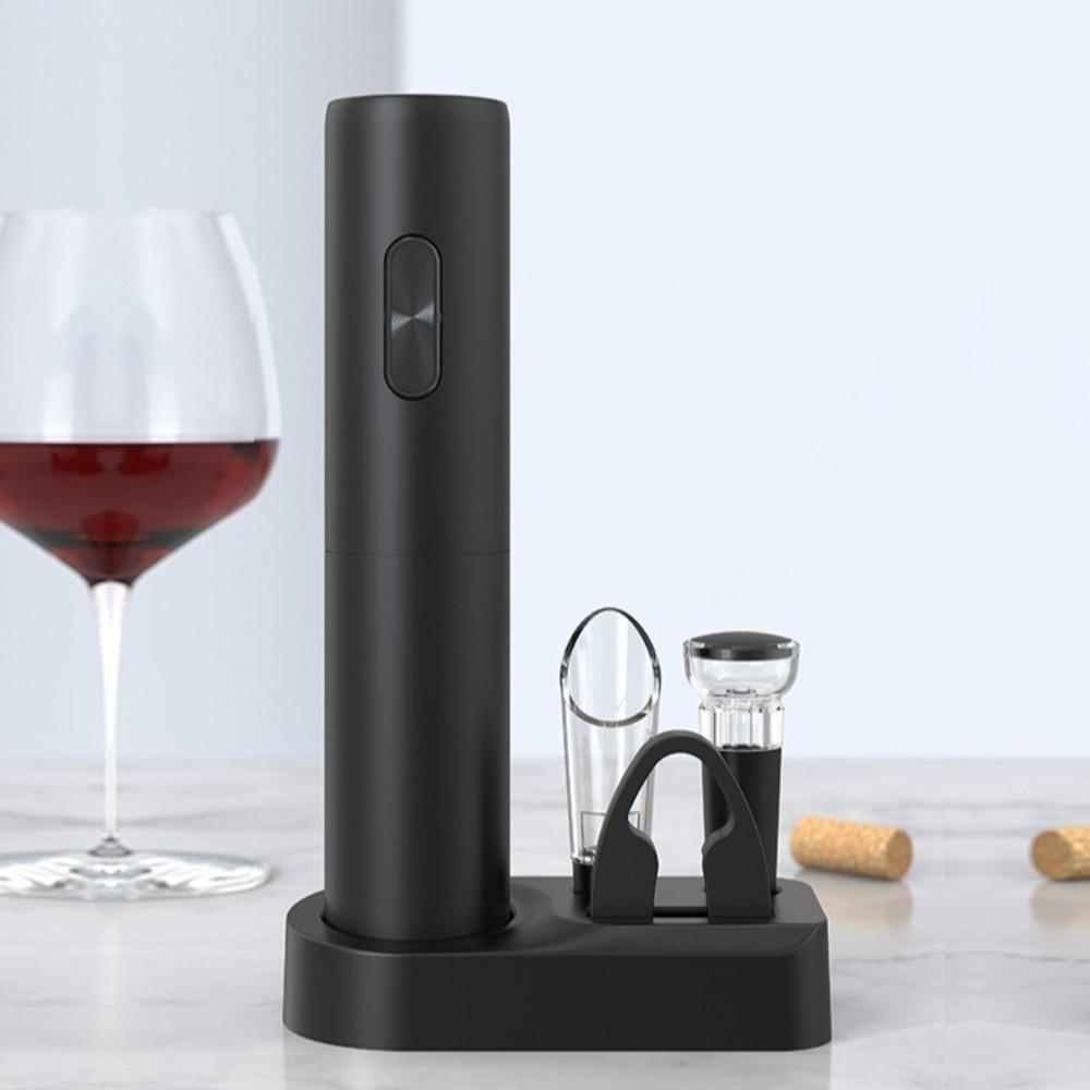 Foil Cutter Electric Wine Bottle Opener 5 In1 Wine Opener Set Red Wine Corkscrew  Kitchen Tools