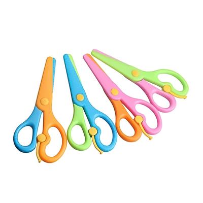 4pcs Preschool Training Scissors, School Boys Girls Safety Scissors Pre-School Training Scissors Safety Scissors Art Craft Scissors