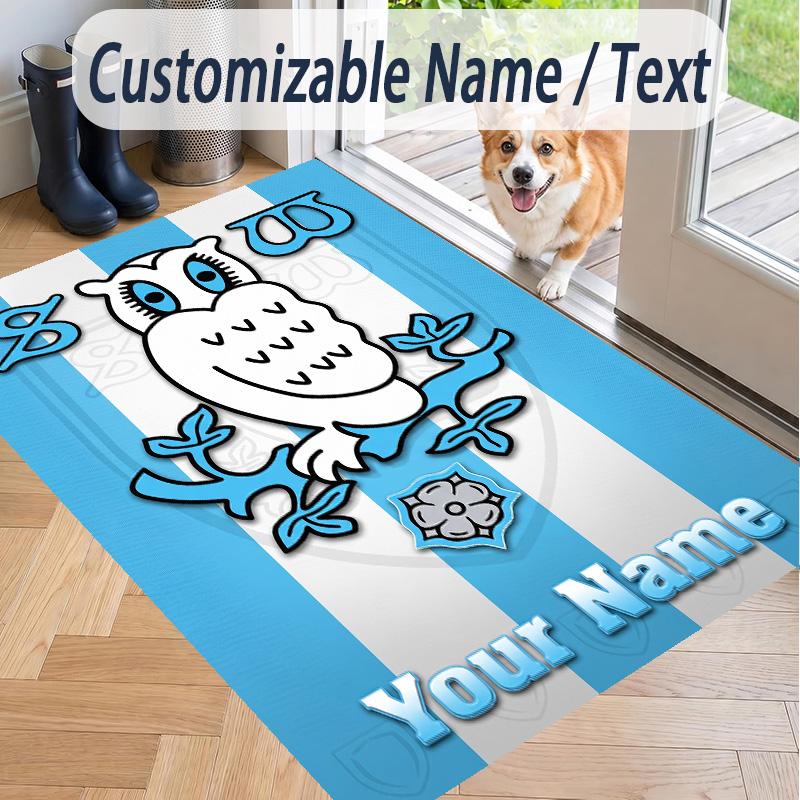 Χαλί με Εκτύπωση Προσαρμοσμένου Κειμένου Sheffield Wednesday FC Αντιολισθητικό Χαλί Δαπέδου Για Διακόσμηση Δωματίου Σπιτιού