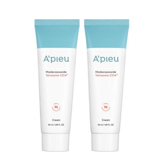 A’PIEU Madecassoside Tetrasome Cica Cream Soothing Repair Moisturizer 50ml x2
