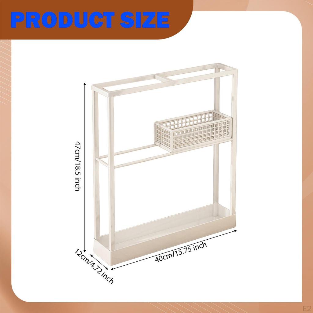Freestanding Umbrella Stand with Drip Tray, Convenient, , Simple Storage Box for Offices, Commercial