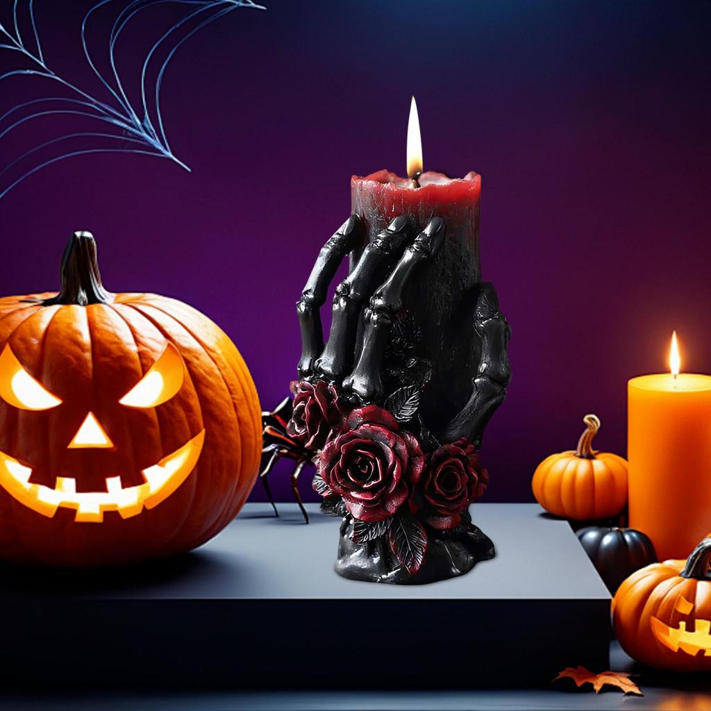Totenkopf Kerzenform Skelett Epoxidharz Gießform Halloween Dekoration Seifenherstellung Partyzubehör Für Erwachsene Frauen Kinder