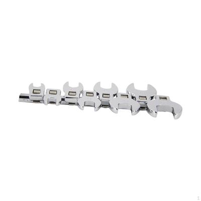 8Pcs 10mm To 22mm Wrench Adapter Kit 3/8" Drive for Any Mechanic Sturdy Crows Foot Mechanics