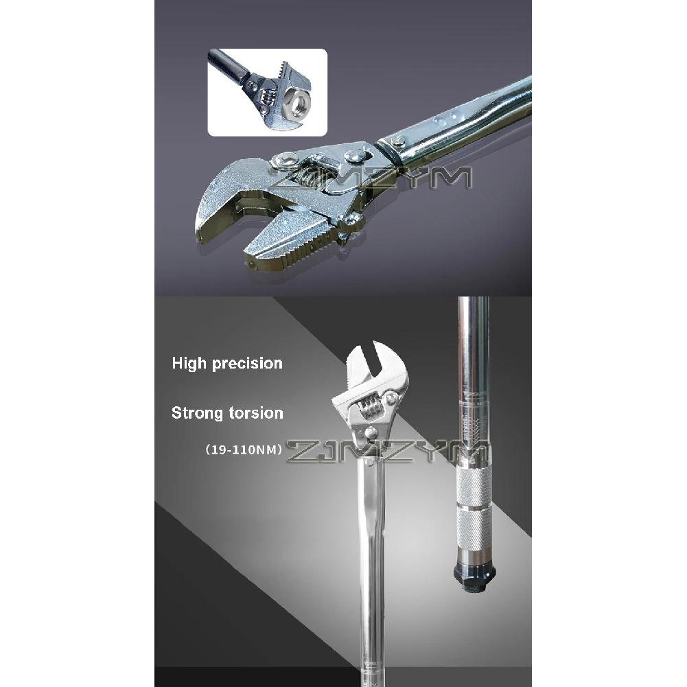 Adjustable Torque Wrench Spanner for Mini Split and Refrigeration System Heavy Duty Wrench with Quick Release 19-110NM