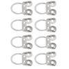 8Pcs Guitar Finger Picks Adjustable Hollow Stainless Steel Musical Instrument AccessoriesSilver