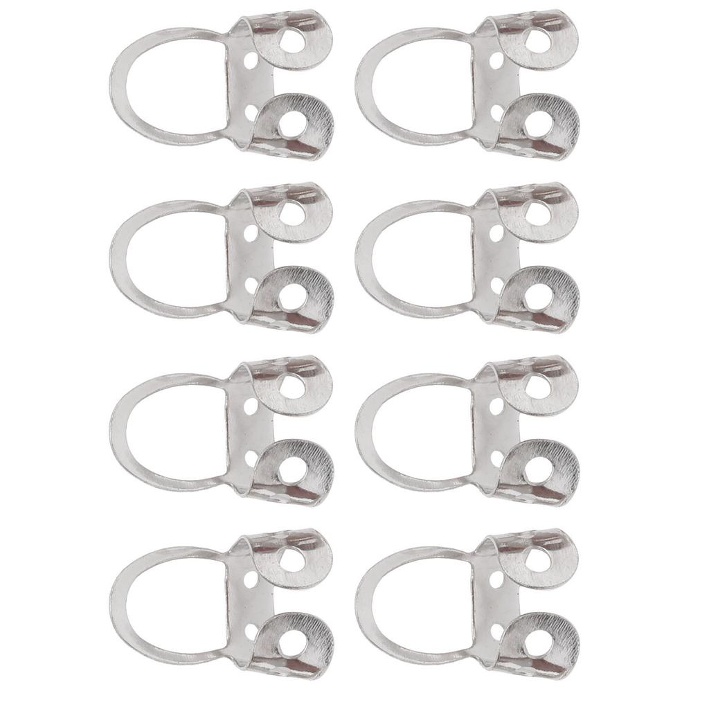 8Pcs Guitar Finger Picks Adjustable Hollow Stainless Steel Musical Instrument AccessoriesSilver