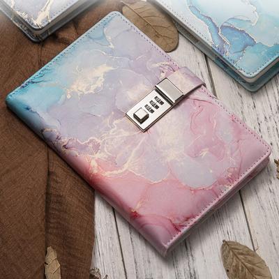 A5  Password Book With Lock Journal Creative Journal Book Student Notepad Stationery Notebook