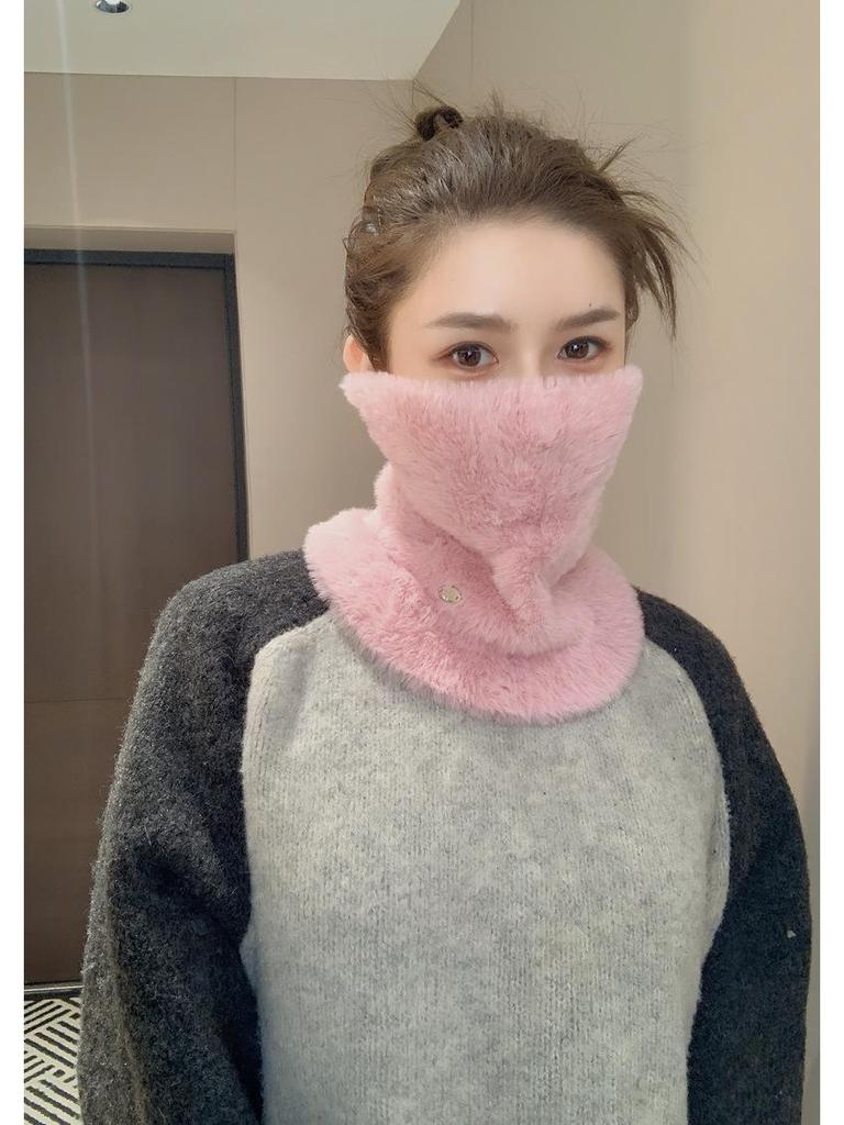 Unisex Windproof & Warm Knitted Mink Snood Hat