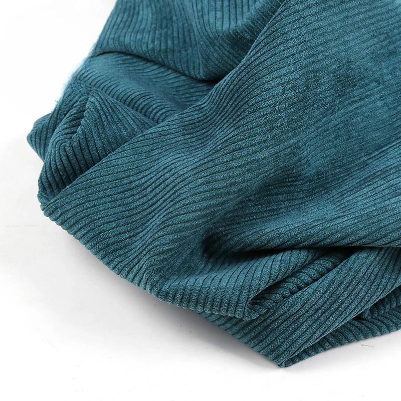 8 Strips Polyester Sand Wash Cotton Corduroy Cloth Non-elastic Cotton Fabric for Men and Women Coat Cloth Head
