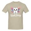 Piece Funny Tooth Funny Graphic  Cotton TShirt Tooth Fairy Tees Tops For Unisex