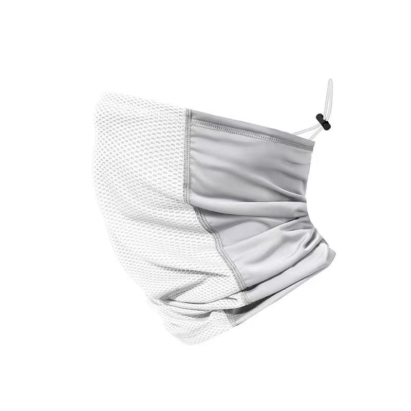 

Cycling Masks Headwear Bandana Head Wrap Face Scarf Mask Neck Wardrobe Breathable Light Cool Wind Outdoor Running Hiking Mask светло-серый
