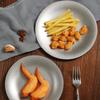 Vintage Stainless Steel Steak Dinner Plates Round Snack Dessert Western French Restaurant Bone Plate Tray Tableware Kitchen