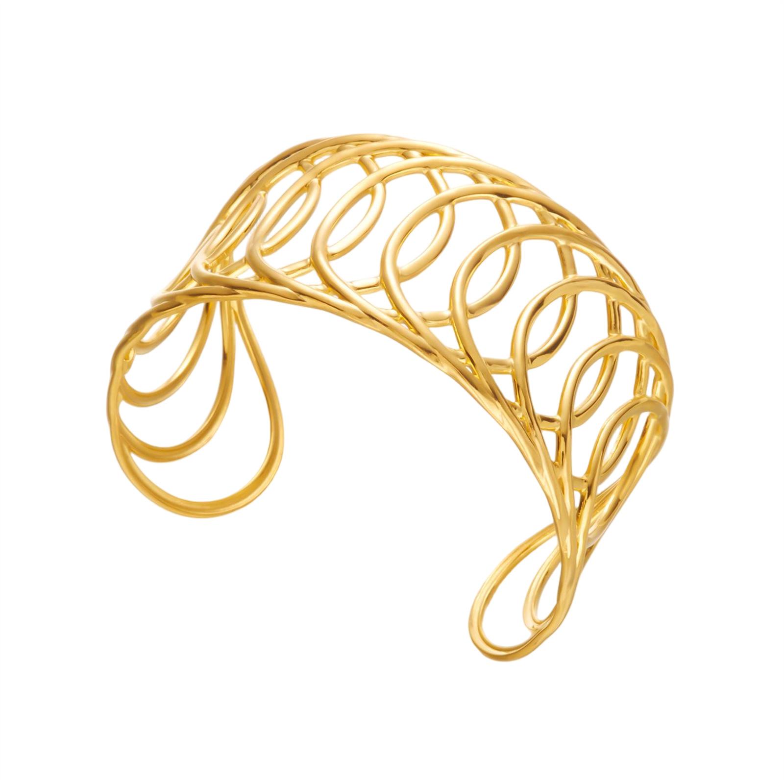 

Массивные золотые браслеты-манжеты для женщин, золотой открытый широкий браслет-манжета, модные минималистичные браслеты-заявления, ювелирные изделия one size золотой