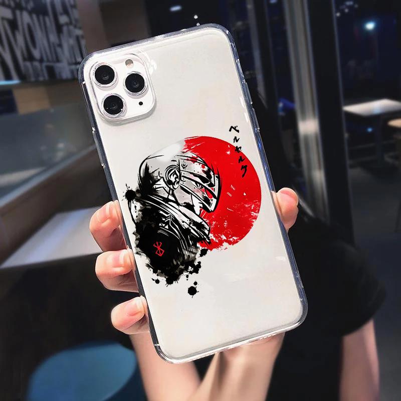 

Аниме Берсерк Гатс Чехол Для Samsung Galaxy S20 S21 FE S22 S8 S9 S10 Plus S10e Note 8 9 10 Lite 20 Ultra M31 M32 M52 Прозрачные Фундас Note 20 5G